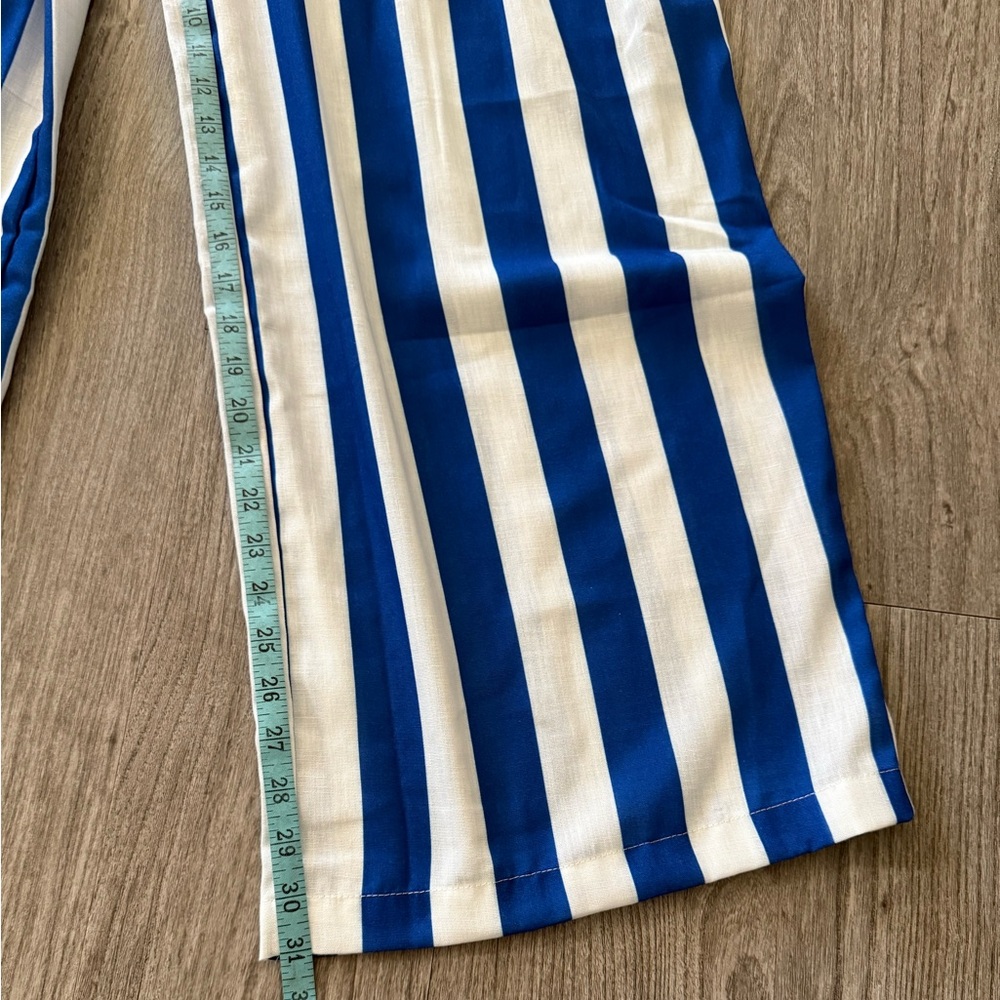 Urban Daizy Blue and White Striped Pants NWT - Picture 10 of 13